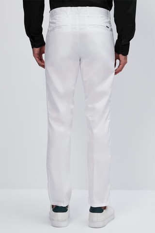 Pantalon chino ligero slim fit - Blanc