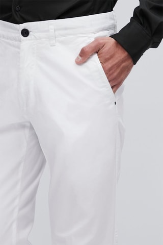 Pantalon chino ligero slim fit - Blanc