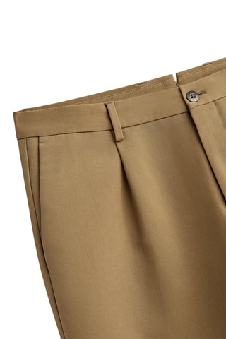 Pantalon chino pinces relaxed fit - Blanc