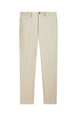 Pantalon chino serge relaxed fit - Ecru