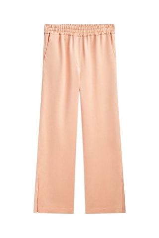 Pantalon en cuir d’agneau - Saumon