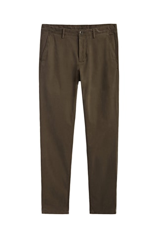 Pantalon chino en coton droit - Kaki