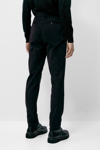 Pantalon habillé en coton - Bleu marine