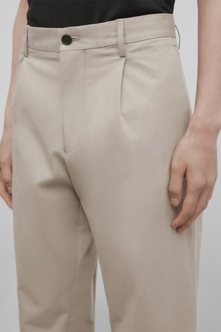 Pantalon pinces jambe large - Studio - Ecru