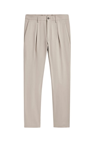 Pantalon pinces jambe large - Studio - Ecru