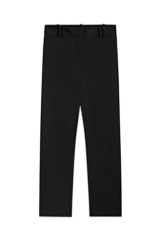 Pantalon cropped double passant - Noir