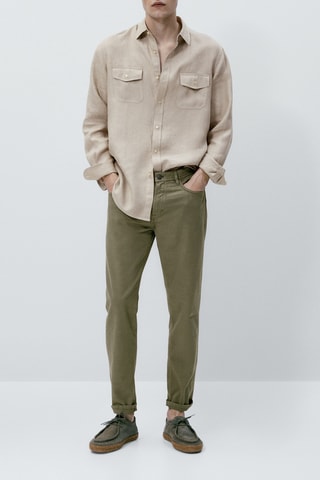 Jean tapered fit - Vert