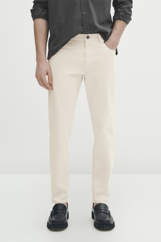 Jean tapered fit - Crème