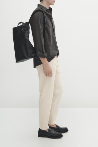 Jean tapered fit - Crème