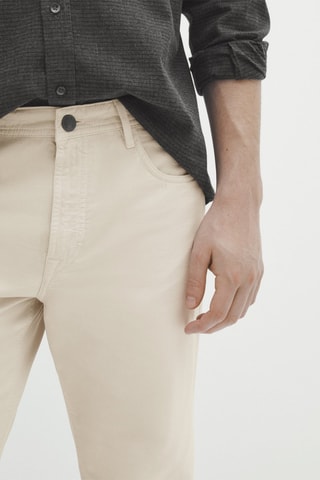 Jean tapered fit - Crème