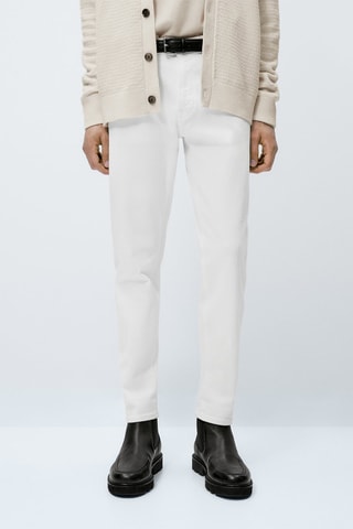 Jean selvedge coupe tapered - Blanc