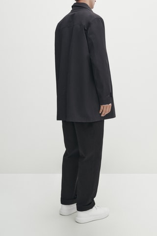 Veste en coton avec intérieur amovible - Bleu marine