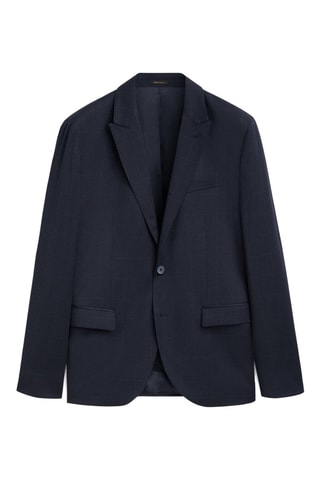 Veste en laine et soie - Bleu marine