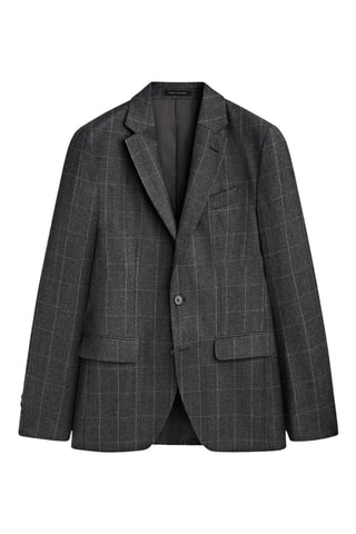 Veste en cuir - Gris