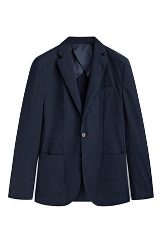 Veste en lin - Bleu marine