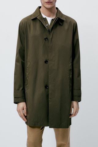 Veste trench avec du coton - Kaki