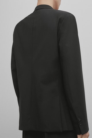 Veste de costume noire en laine mélangée - Studio - Noir