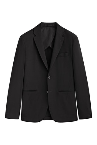 Veste de costume noire en laine mélangée - Studio - Noir