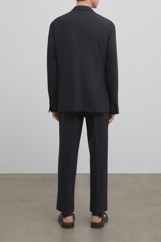 Veste de costume bleue en laine mélangée - Studio - Bleu marine