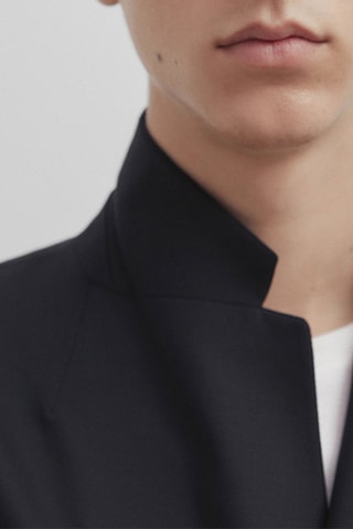 Veste de costume bleue en laine mélangée - Studio - Bleu marine