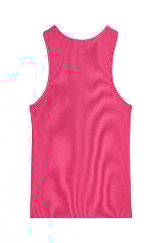 Top en maille nœud sur le devant - Rose