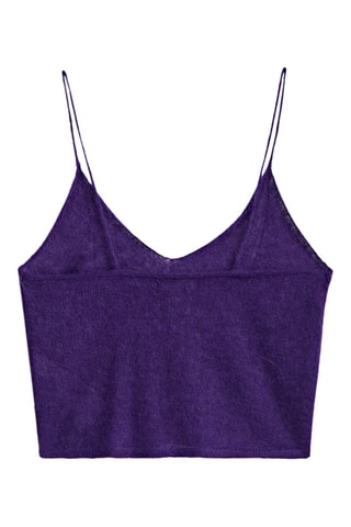 Top en maille à bretelles - Violet