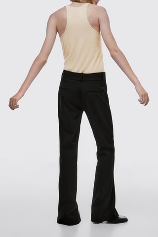 Top découpé sans manches - Beige