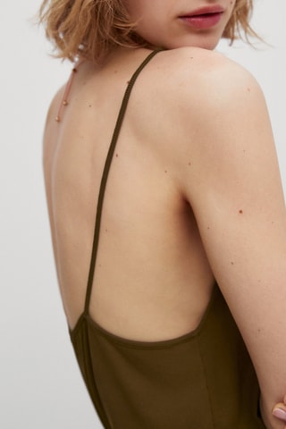 Top élastique bretelles - Kaki