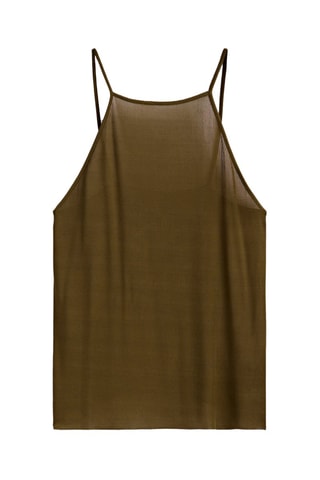 Top élastique bretelles - Kaki