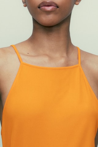 Top élastique bretelles - Orange