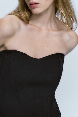 Top bustier noir - Noir