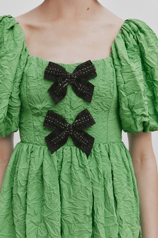 Korte Jurk met Strikjes - Studio - Groen