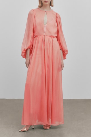 Lange Romantische Jurk - Studio - Roze