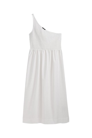 Asymmetrische jurk - Wit