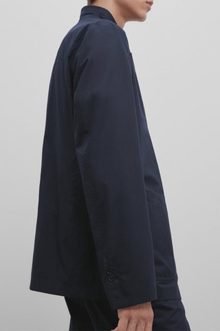 Veste de costume popeline - Studio - Bleu marine