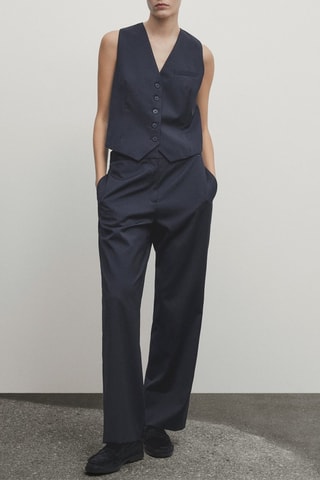 Gilet costume - Bleu marine