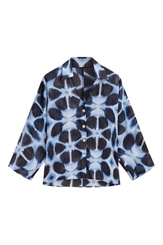 Chemisier tie and dye - Bleu