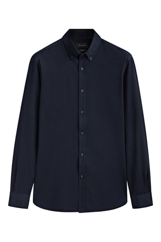 Chemise en ramie - Bleu nuit