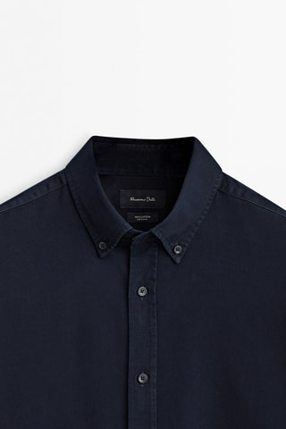 Chemise en ramie - Bleu nuit