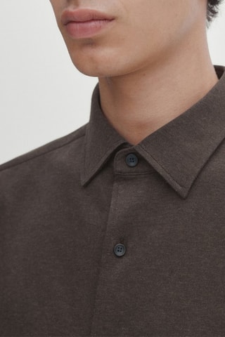 Chemise slim - Marron