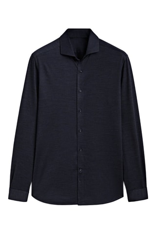 Chemise slim - Bleu marine
