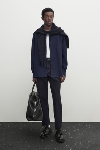 Chemise regular - Bleu marine