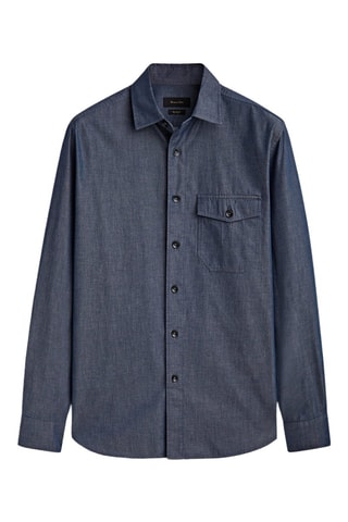 Chemise regular - Indigo chiné