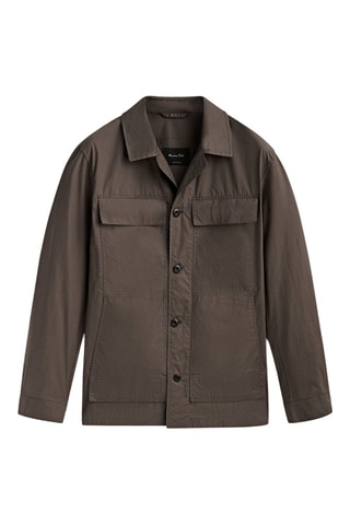 Surchemise en laine - Marron