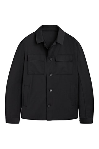 Surchemise en laine - Noir