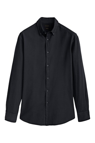 Chemise bleu encre carreaux slim fit - Anthracite