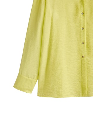 Chemisier fluide détail dos - Jaune