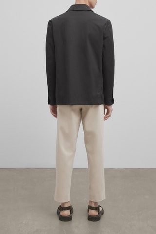 Surchemise mélange de coton - Noir