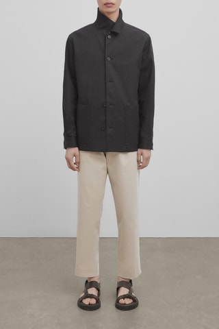 Surchemise mélange de coton - Noir