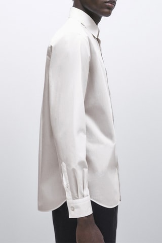 Chemise en coton relaxed fit poche - Studio - Blanc